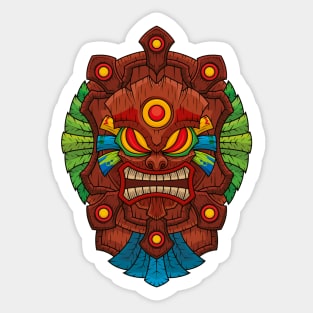 Tiki Mask Maui Sticker